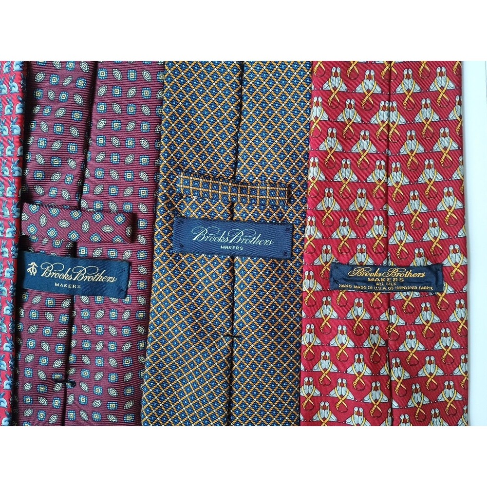 Brooks Brothers Makers Mens Ties Lot of 11 Silk - Picture 2 of 5